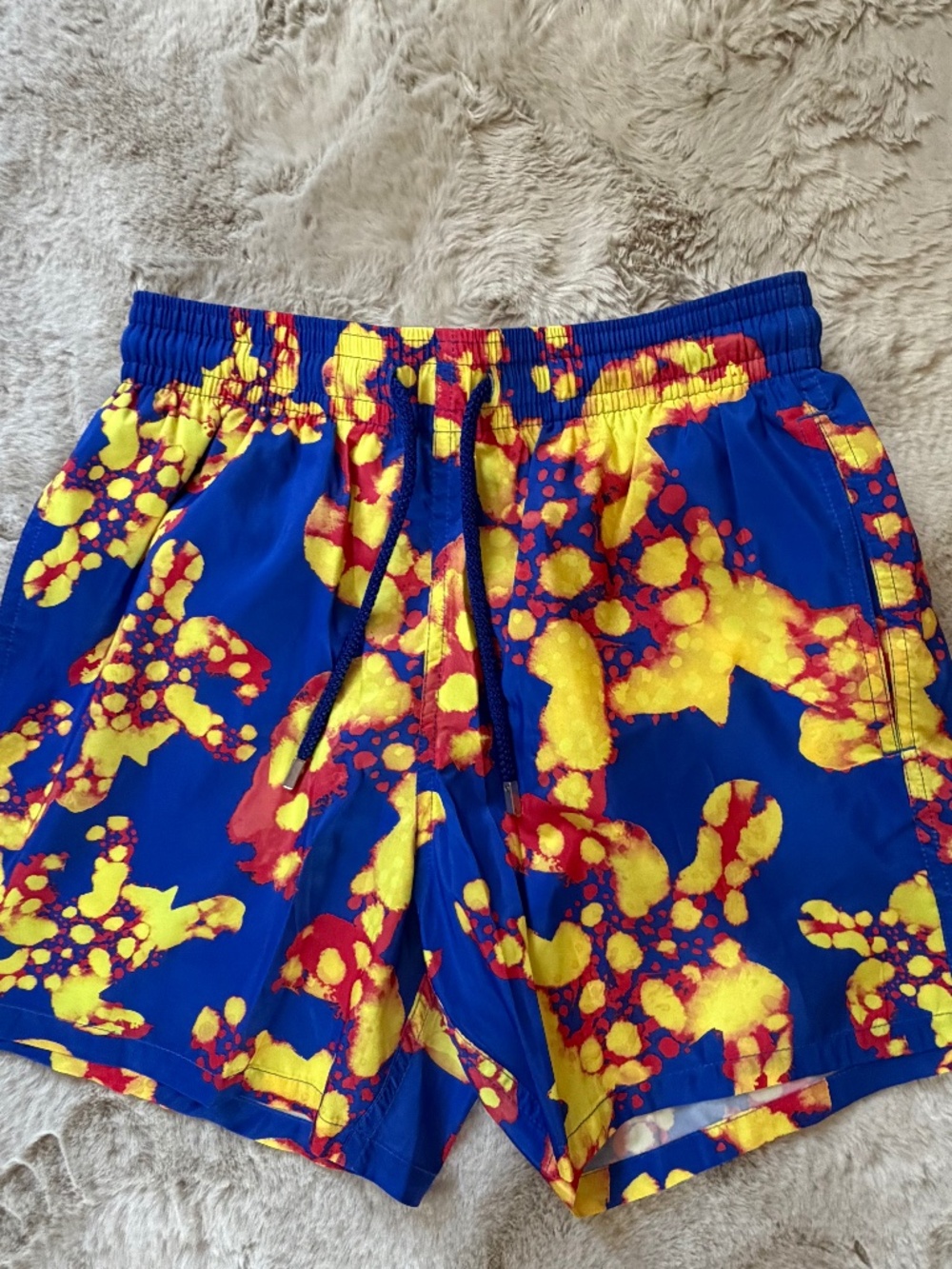 Vibrant vilebrequin muns luxury swim trunks